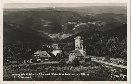 Seebach Aussichtsturm Hornisgrinde   1935   gelaufen mit Stempel ACHERN BADEN