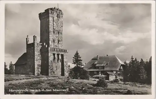 Seebach Rasthaus mit Aussichtsturm Hornisgrinde, Schwarzwald 1940
