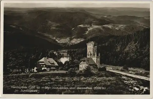 Seebach Aussichtsturm Hornisgrinde Schwarzwald (Blick zum Mummelsee) 1930