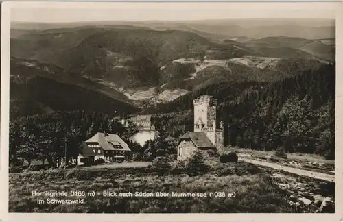 Seebach Mummelsee Fernansicht u. Rasthaus, Aussichtsturm Hornisgrinde 1937