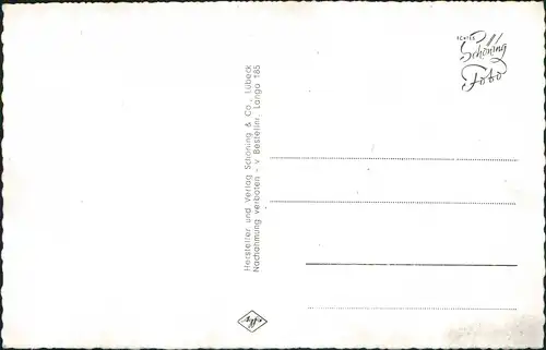 Ansichtskarte Langeoog Umgebungs-Landkarte und Insel-Ansichten 1960