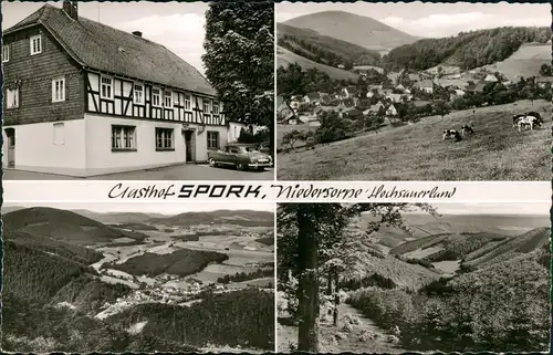 Niedersorpe-Schmallenberg Gasthof Pension Spork im Hochsauerland   1960
