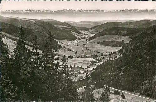Menzenschwand-St. Blasien Blick vom Feldberg ins Menzenschwander Tal 1960