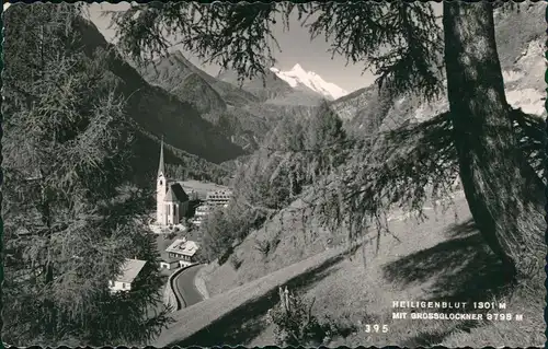 Heiligenblut am Großglockner Panorama-Ansicht mit Grossglockner Alpen Berge 1961