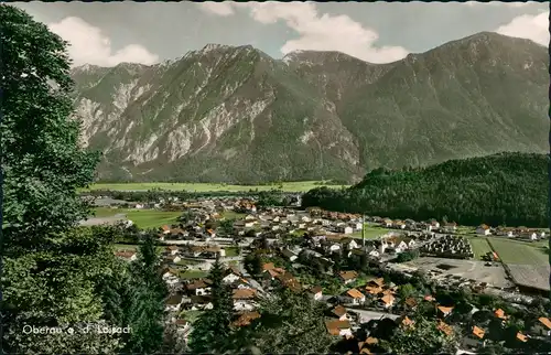Ansichtskarte Oberau (Oberbayern) Umland-Ansicht Panorama-Ansicht 1960