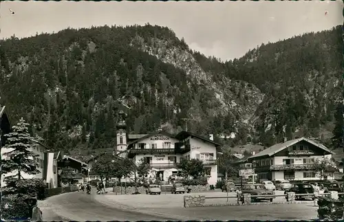 Reit im Winkl Dorfpartie Straßen Partie mit Haus Almrausch Pension & Café 1961