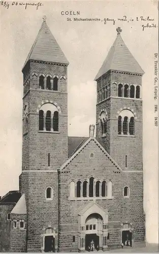 Ansichtskarte Köln St. Michaeliskirche Michaelis-Kirche Church Cologne 1906