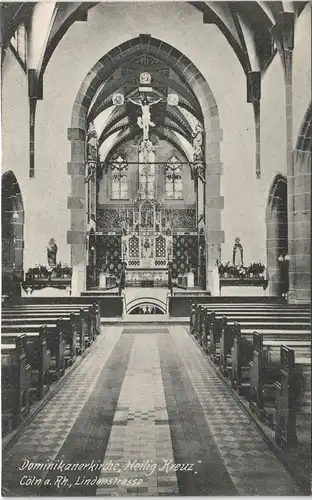 Ansichtskarte Köln Dominikanerkirche Heilig Kreuz Cöln Lindenstrasse 1910