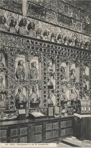 Ansichtskarte Köln St. Ursula-Kirche - Schatzkammer 1912