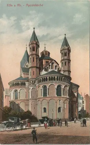 Ansichtskarte Köln Apostelkirche 1913