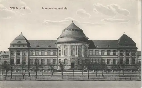 Ansichtskarte Köln Handelsschule 1911