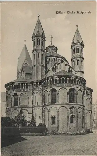 Ansichtskarte Köln Apostelkirche 1913