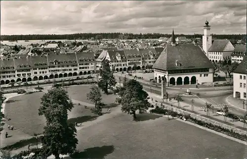 Ansichtskarte Freudenstadt Stadt Panorama mit Marktplatz 1966