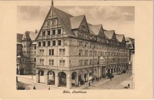 Ansichtskarte Köln Straßen Partie am Stadthaus 1910