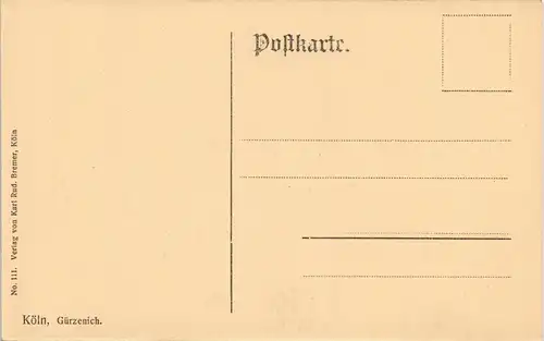 Ansichtskarte Köln Gürzenich (Festhalle, Kaufhaus) 1910