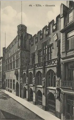 Ansichtskarte Köln Stadtteilansicht Gürzenich Strassen Partie 1910