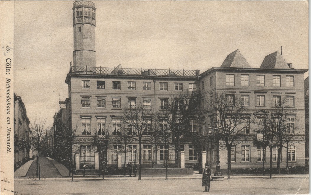 Ansichtskarte Köln Neumarkt, Straße und Richmodishaus 1907