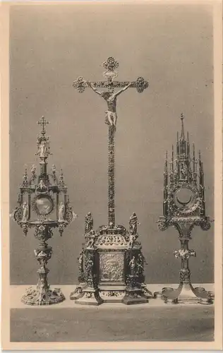 Köln Schatzkammer des Domes zu Cöln Silbervergoldetes Altarkreuz 1920