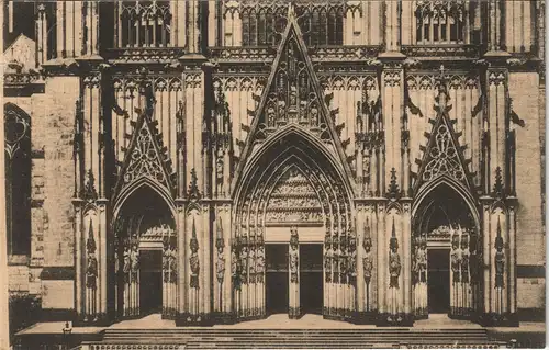Ansichtskarte Köln Kölner Dom - Südportal 1911