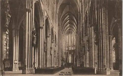 Köln Kölner Dom Inneres Innenansicht Cathedral Inside View 1907