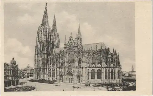 Köln Kölner Dom mit Vorplatz, Südseite, Cathedral Church 1920