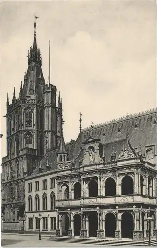 Ansichtskarte Köln Rathaus (Town Hall Building) 1910