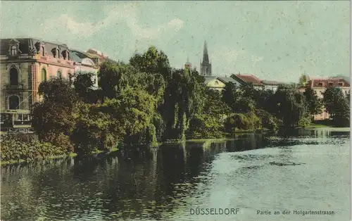 Ansichtskarte Düsseldorf Hofgartenstrasse 1911