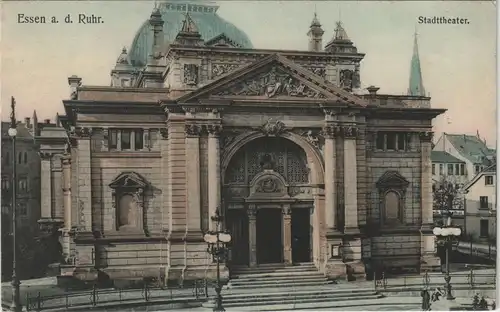 Ansichtskarte Essen (Ruhr) Stadttheater coloriert 1906