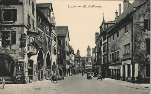 Ansichtskarte Lindau (Bodensee) Maximilianstraße 1912