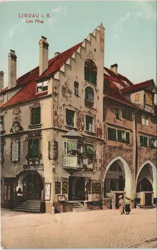 Ansichtskarte Lindau (Bodensee) Zum Pflug 1912