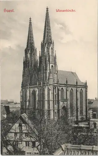 Ansichtskarte Soest Wiesenkirche/Maria zu Weser Kirche 1911