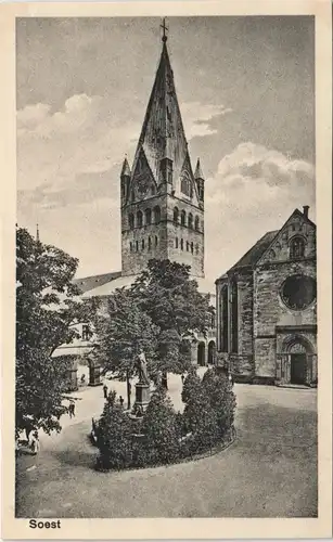Ansichtskarte Soest Wiesenkirche - Denkmal 1915