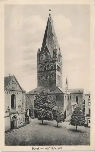 Ansichtskarte Soest St. Patrokli-Dom - Straße 1911