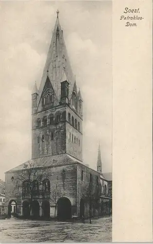 Ansichtskarte Soest St. Patrokli-Dom - Vorderansicht 1908