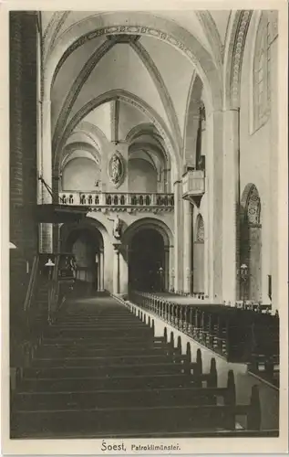 Ansichtskarte Soest St. Patrokli-Dom - Innen 1922