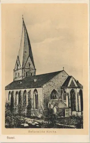 Ansichtskarte Soest Reformirte Kirche 1912