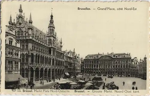 Postkaart Brüssel Bruxelles Grand Place 1943
