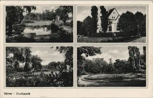 Ansichtskarte Herne Stadtpark - 4 Bild Haus 1961