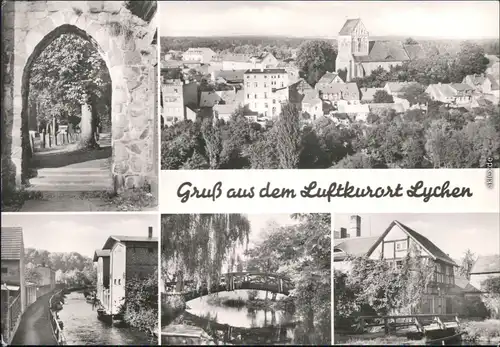 Lychen Fürstenberger Tor, Überblick, Mahlbach, Friedrich-Ebert-Park  1983