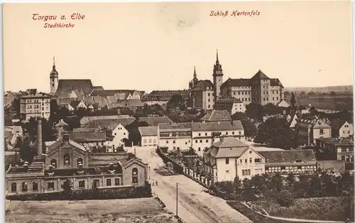 Ansichtskarte Torgau Straßenpartie - Fabrik 1908