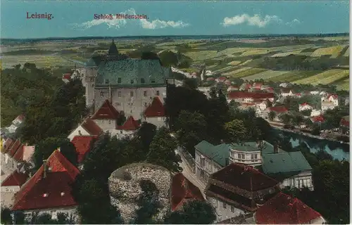 Ansichtskarte Leisnig Schloss Mildenstein, Stadt 1913