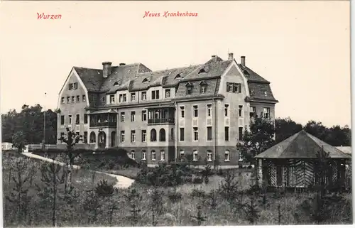 Ansichtskarte Wurzen Neues Krankenhaus 1913
