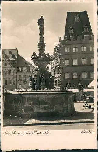 Ansichtskarte Trier Hauptmarkt, Stände 1959