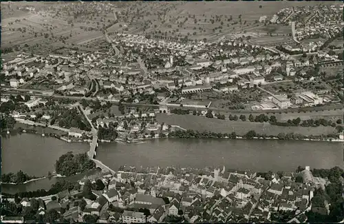 Ansichtskarte Rheinfelden (Baden) Luftbild aus großer Höhe 1964