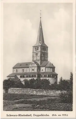 Rheindorf Schwarz-Rheindorf Doppelkirche (Erb. um 1151) Kirche Church 1910