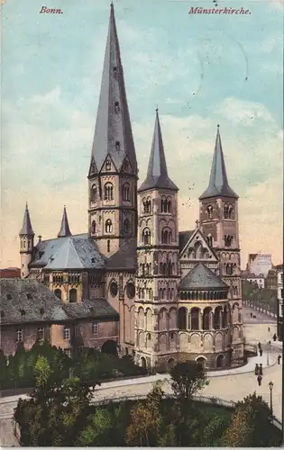 Ansichtskarte Bonn Münsterkirche 1915