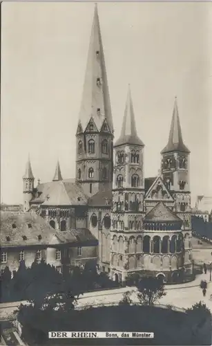 Ansichtskarte Bonn Stadtteilansicht mit Münster Münsterplatz 1914