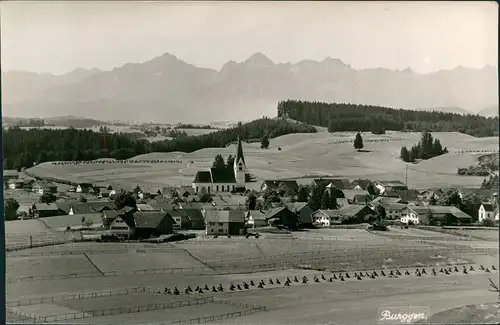Ansichtskarte Burggen Blick auf die Stadt 1972