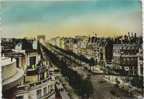 CPA Paris Avenue des Champs-Elysées 1944