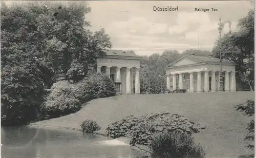 Ansichtskarte Düsseldorf Partie am Ratinger Tor 1911